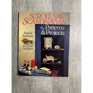 SCROLL‎ SAW SCANDINAVIAN PATTERNS & PROJECTS 1995 VINTAGE PAPERBACK WOODWORKING